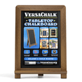 thumbnail image 3 of VersaChalk Wooden Tabletop Chalkboard, Kickstand, 13"x9", Magnetic, Includes White Fine Tip Marker, 3 of 9