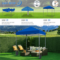 thumbnail image 6 of Renwick 6.6x6.6 Ft Instant Pop Up Canopy with One Push To Lock Setup Mechanism, Blue, 6 of 12