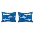 thumbnail image 3 of Kidz Mix 5-Pieces Blue Sharks Bed in a Bag, Twin, 3 of 5