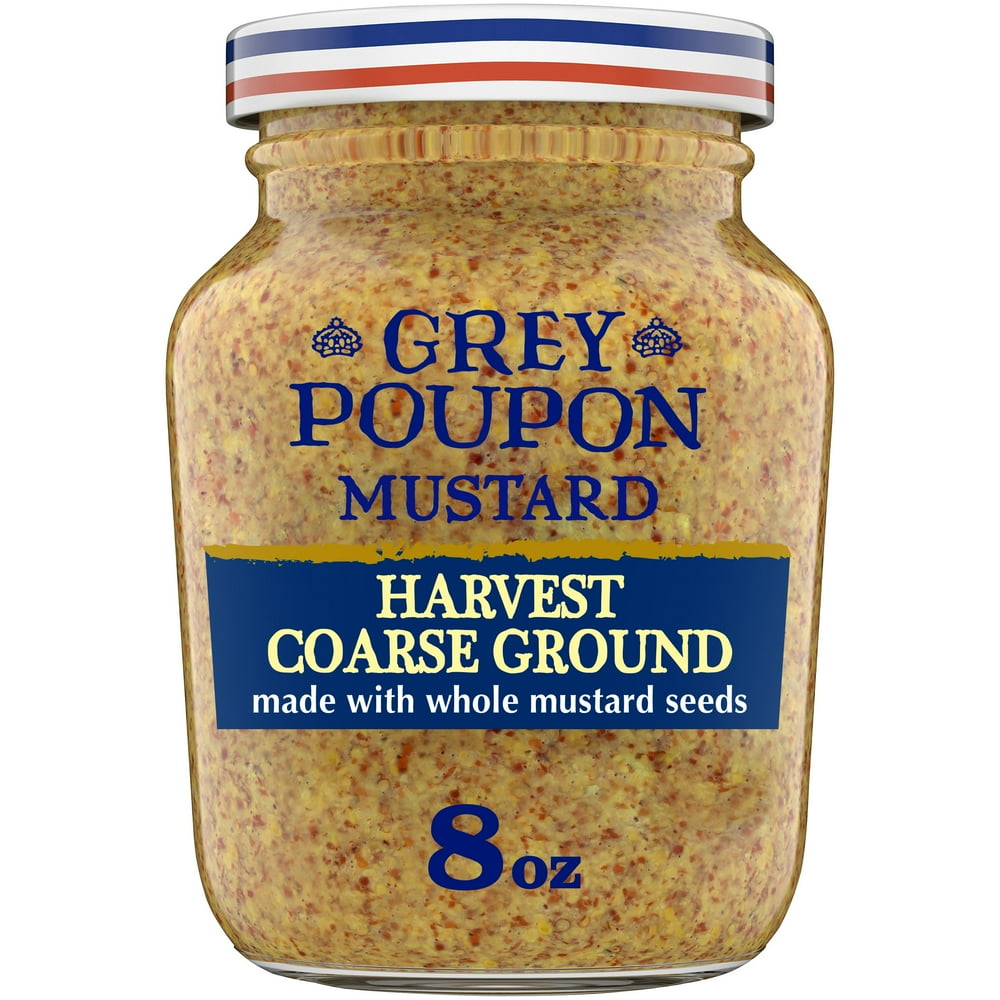 Grey Poupon Harvest Coarse Ground Mustard, 8 oz Jar