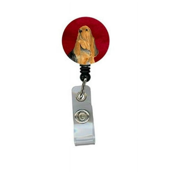Carolines Treasures SS6032BR Bloodhound Retractable Badge Reel or ID Holder with Clip
