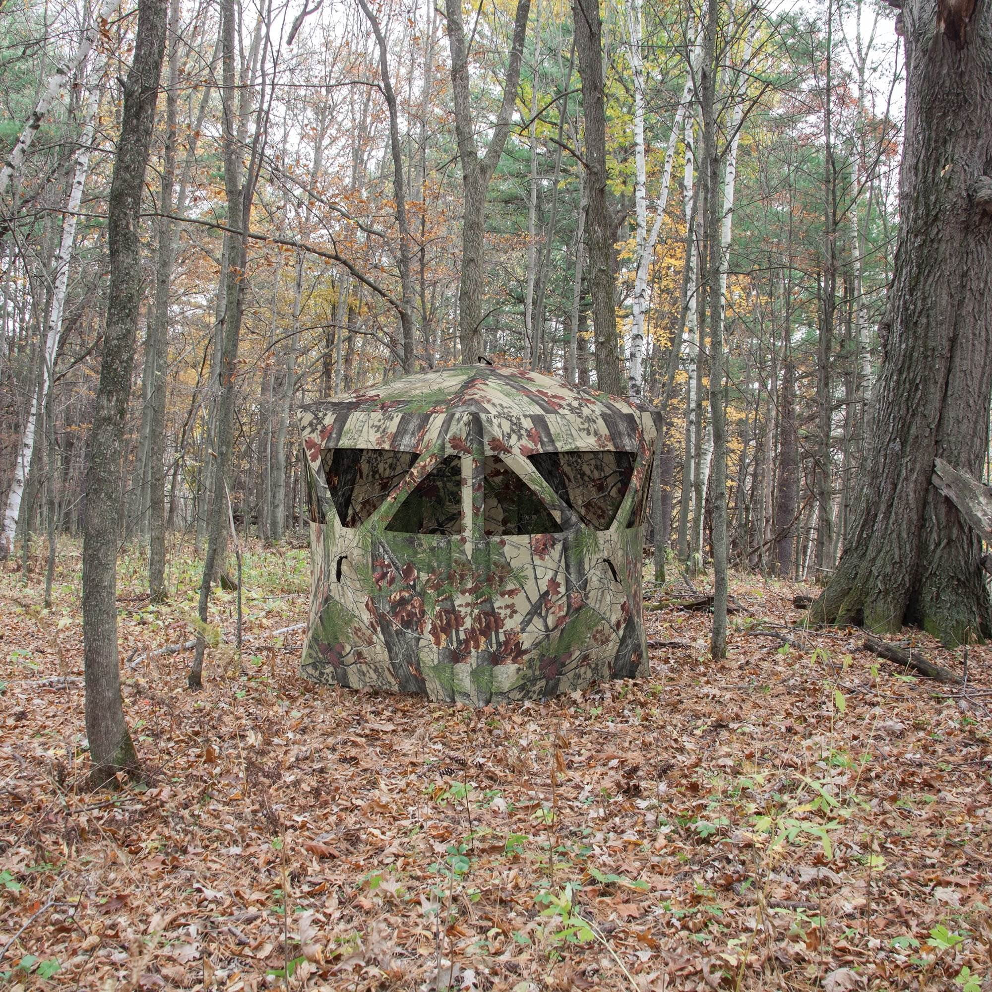 Barronett Blinds Radar Portable Pop-Up Hunting Ground Blind, Backwoods Camo