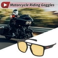 thumbnail image 2 of 1 juego de gafas de motocicleta anti-reflejo de triacetato de celulosa TR para deportes al aire libre, gafas de sol para motocross, bicicleta de tierra, lente amarilla, marco negro y naranja, 2 of 6