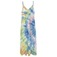 thumbnail image 4 of Colorful Swirls Tie-dye Sleeveless Dress Woman Fashion Long Dresses Women's Summer Suit Dress Summer 2025 Women, 4 of 7