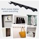 thumbnail image 4 of Abrigo montado en la pared con 7 ganchos colgantes soporte para toallas 25,7 & quot; x1,3 & quot; negro moderno colgante para ropa de baño de entrada (7 ganchos) Feliz Sencillez, 4 of 5