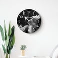 thumbnail image 4 of 14 Inch Wall Clock Battery Operated Silent Clock Decorative for Office, Kitchen, Outdoor, Living Room，Pretty Red Fox Animal in Winter Snow forest Woodland Natural, 4 of 4
