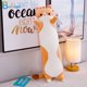 thumbnail image 1 of 50-130cm Kawaii Long Cat Toys Soft Animal Cat Doll Creative Office Lunch Break Nap Sleeping Pillow Cushion Plush Kids Girls GiftAuburn130cm Deng Xun unisex, 1 of 2