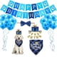 thumbnail image 2 of Accesorios para fiestas de cumpleaños de mascotas Sombrero de perro Pajarita Bufanda Triángulo Tirar Bandera Globo Set Decoración para fiestas Atrezzo, 2 of 5