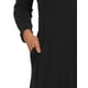 thumbnail image 5 of VESTIDO DE SUÉTER DE PUNTO PARA MUJER INSPIRE CHIC CON ESCOTE CUADRADO Y DECORACIÓN DE BOTONES, VESTIDOS MIDI ACAMPANADOS CON BOLSILLOS, NEGRO L, 5 of 6