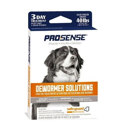 Pro-Sense Dog Dewormer Solutions Safe-Guard 3 Day Treatment, 3