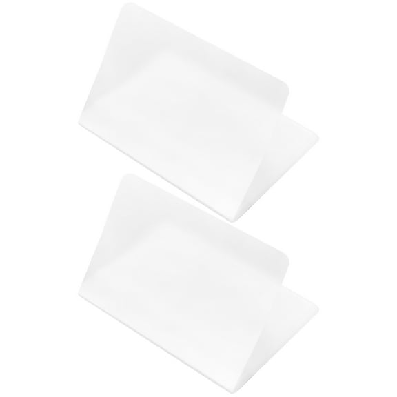 PBPBOX 2Pcs Plastic Card Holder Wallet Organizer Inserts Transparent Reusable Portable Credit Card Storage