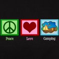 thumbnail image 3 of CafePress - Peace Love Camping Women's Dark T Shirt - Women's Traditional Fit Dark T-Shirt, 3 of 4
