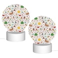 thumbnail image 2 of Salouo Winter Christmas And New Year Deer for Round Acrylic Night Light - Acrylic Sheets with LED Light Lamp Base - Decorative Night Lamp for Restaurant Bar Cafe Shop Room Decoration, 2 of 9