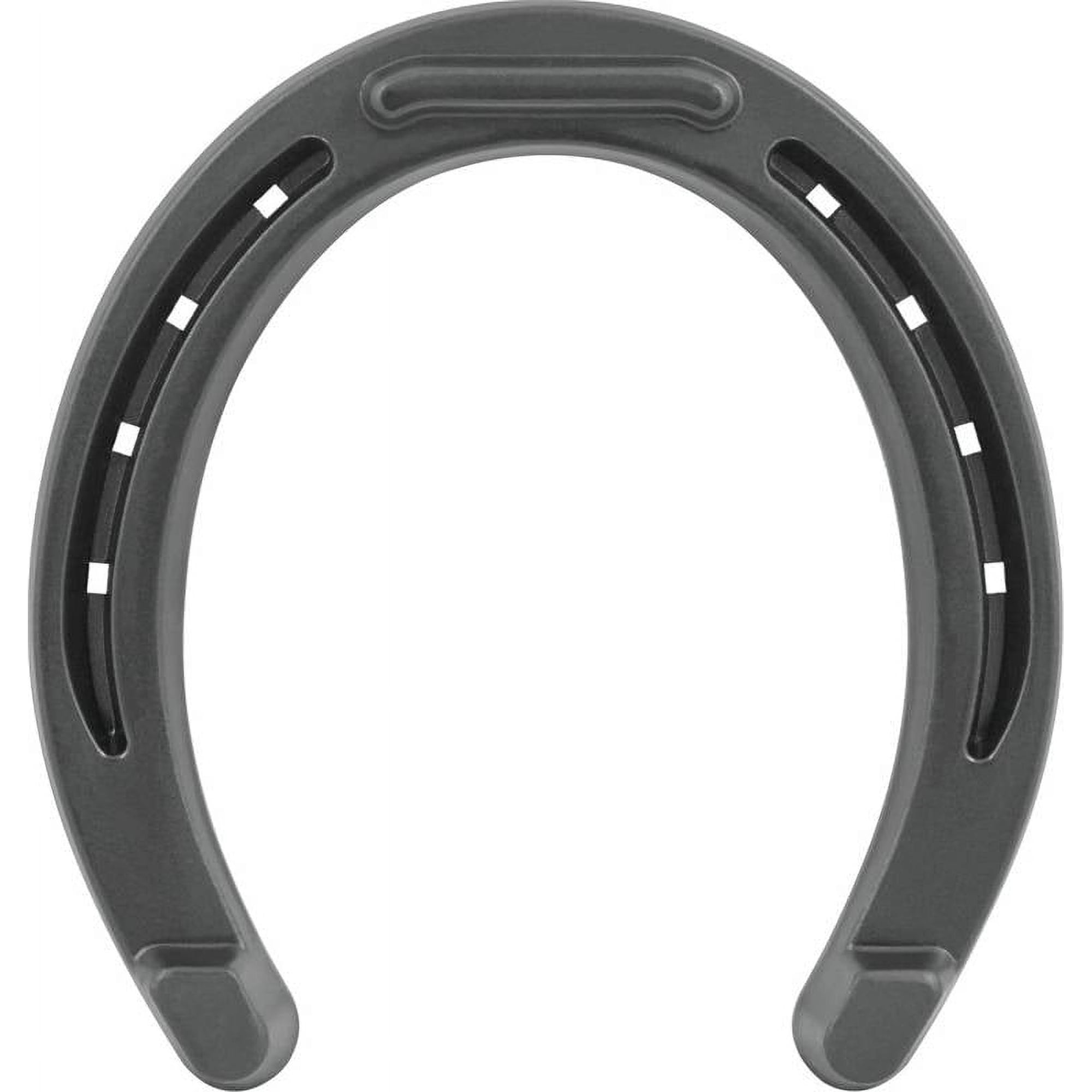 Diamond Bronco Toed and Heeled Horseshoe, NO 00, 4-3/4 in L x 4-1/4 in W, 5/16 in Thick, Steel