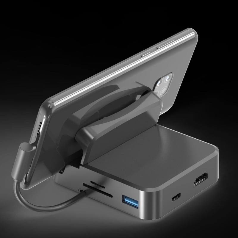 High Performances USB C Dock USB C Hub Memory Card Reader Slot Data Port PD Charging Port for Multimedia Application
