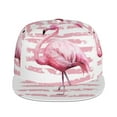 thumbnail image 2 of Haiem Flamingo Classic Snapback Cap Flat Bill Hat Baseball Cap Adjustable Size Cotton Dad Hat, 2 of 9