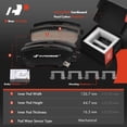 thumbnail image 4 of A-Premium Front and Rear Vented Disc Brake Rotors + Ceramic Pads Kit Compatible with Select Ford Models - Mustang 2015-2020, 12-PC Set, 4 of 9