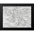 thumbnail image 2 of Varacek, Pam 14x12 Black Modern Framed Museum Art Print Titled - Fish Conversation, 2 of 5