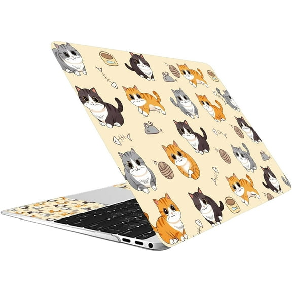Cat Laptop Stickers Decal 15×10.6In Netbook Laptop Skin Sticker Universal Reusable Notebook Skin Cover Case for Back Side of The Touch Pad and LCD Screen to Protect Surfaces from Scratches 1set