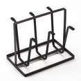 thumbnail image 1 of Rejilla para secar botellas, soporte metálico para 6 tazas, ganchos protectores de silicona, soporte antideslizante para secar botellas, árbol para gafas, soporte para tazas de café, 1 of 4