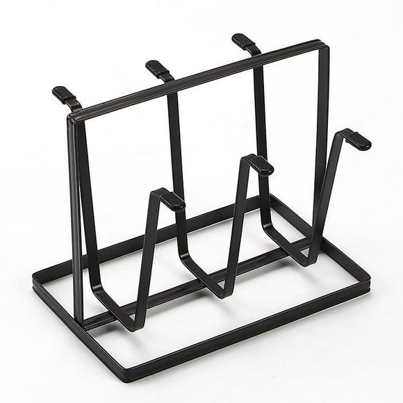 Metal 6 Cup Mug Holder - Non-slip Bottle Drying Tree for Glasses, Coffee Mugs