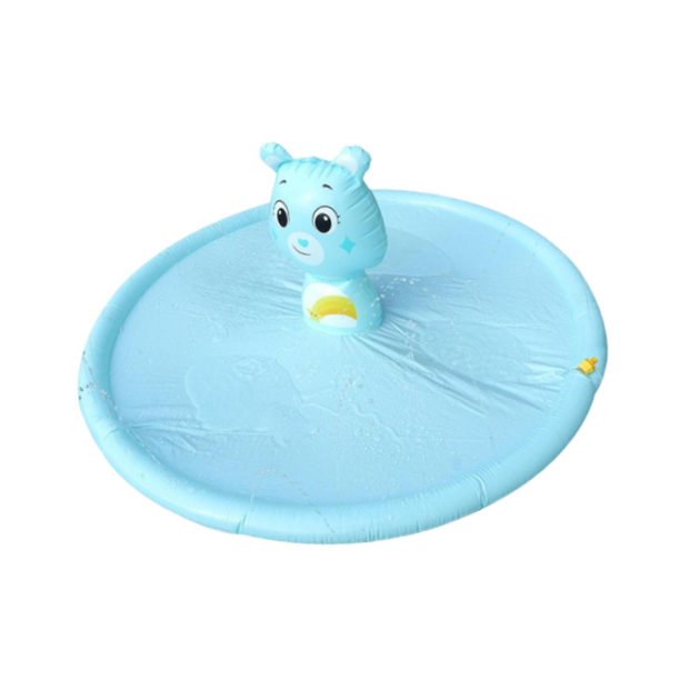 Espolvorea y salpican el juego de agua de agua, juego de piscina al aire libre, juguete de agua de almohadilla portátil para perros de jardín exterior azul