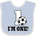thumbnail image 3 of Inktastic First Birthday Soccer 1 Year Old Boys or Girls Baby Bib, 3 of 4