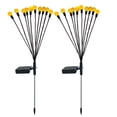 thumbnail image 1 of Mistaha 2 Packs 10-head Solar Swaying Firefly Lamps Intelligent Light Control Outdoor Waterproof Ground Plug Garden Atmosphere Decoration, 1 of 8