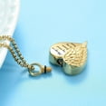 thumbnail image 5 of 2 Pack Cremation Jewelry Heart Urn Necklace for Ashes for Women Men Angel Wing Memorial Keepsake Pendant,Gold/Silver, 5 of 7