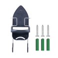 thumbnail image 5 of sunsanly Wall Mount Ironing Board Hanger with Dual Hooks Heavy Duty Universal Laundry Room Iron Cord Holder Organizer Storage Rack, 5 of 8