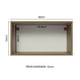 thumbnail image 3 of Alacena Gabinete Superior Cocina Madesa Lux 60cm Marrón/Negro, 3 of 5