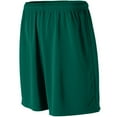 thumbnail image 2 of Augusta Sportswear Boy's Wicking Mesh Athletic Short, Dark Green, Small, 2 of 2