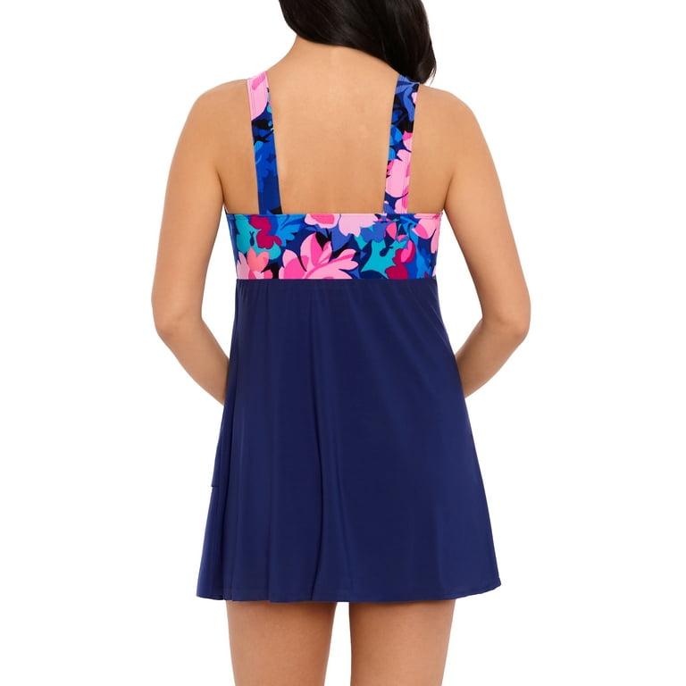 Simply Slim Women s Get Ruffled Swim Dress