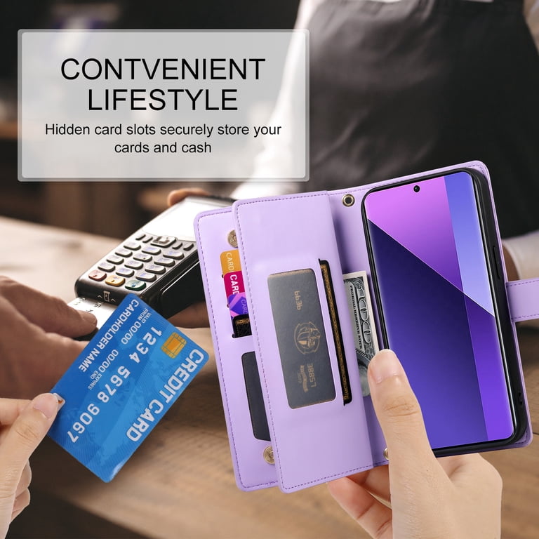 ETFAST Wallet Leather Phone Case For Samsung Galaxy S24 Ultra
