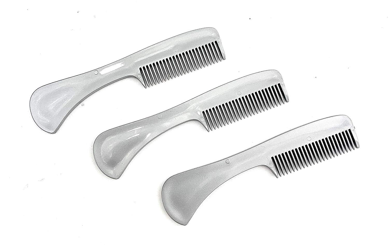 GBS 3 Pack Beard Mustache Comb XSmall. Unbreakable Fine Toothed Beard