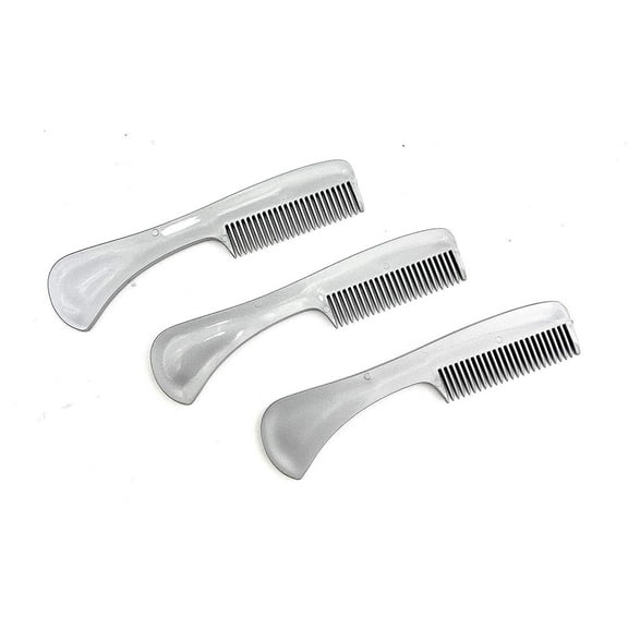 G.B.S Mustache And Beard Comb, Pocket Size, Metallic Gray (3 Pack)
