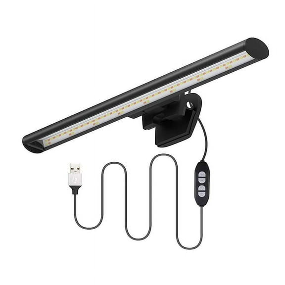 Ruanlalo LED Bar Adjustable Non-flickering Portable Laptop Monitor Light Bar for Home Black
