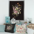 thumbnail image 3 of Designart 'Ancient Floral Summer Wildflowers Arrangement' Traditional Framed Art Print, 3 of 4