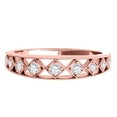thumbnail image 2 of Aonejewelry Elegant Diamond Wedding Band In 14K Rose Gold, 2 of 4