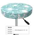 thumbnail image 4 of Round Bar Stool Seat Covers, Swan And Flowers4 Elastic Round Chair Cover Stool Seat Slipcover Bar Stool Cushions Round Pad for 12-14 inch, 4 of 7
