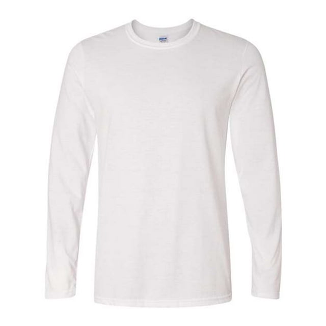 Camiseta de Manga Larga para Hombre Gildan SoftStyle Blanco Extragrande