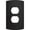 Matte Black, variant on Franklin Brass Soft Modern (3-Pack) Outlet Covers Pure White 1-Gang Concealed Mount Screwless Wall Plate Single Duplex Switch Plates Electrical Outlet Covers W42466K-PW-CP