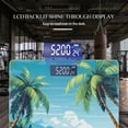 thumbnail image 3 of High Precision Body Weight Scale Smart Bathroom Scales with Large LCD Display(400lbs),Decorative for Bedroom-Cartoon Vector-Style Landscape View Of The Palm Trees, 3 of 4