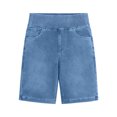 thumbnail image 7 of UDAUDU Bermuda Jean Shorts for Women High Waisted Tummy Control Stretchy Pull On Denim Knee Length Shorts with Pockets Light Blue 2XL, 7 of 7