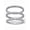 Platinum-Plated, variant on Diamond Accent Yellow Gold-Plated or Platinum-Plated 3-Piece Stack Ring Eternity Band Set