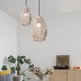thumbnail image 5 of HaCpiu Lantern Shape Imitation Rattan Lampshad, 10.1" Beige Hand Weaved Rope Chandelier Lamps Shades, Fit for Bedroom Living Room Home & Office Hanging Light Covers Decoration, 5 of 7