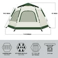 thumbnail image 6 of SUNOYAR 4-6 Person Tent for Camping, Camping Tent with Carry Bag, Instant Tent for Outdoor/Hiking/Traveling, 6 of 8