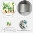 thumbnail image 5 of Designart 'Indoor Green Home House Plants in Pots I' Traditional Circle Metal Wall Art 29x29 - Disc of 29, 5 of 5