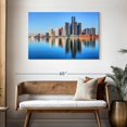 thumbnail image 3 of Elephant Stock State Of Michigan Wall Art - Horizontal Canvas Wall Art - Living Room Wall Decor - Places Canvas - Gray And Blue Decor - 45" x 30", 3 of 8