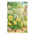 thumbnail image 2 of Shangniulu Floral Spring Garden Flag Welcome 18" x 12" White, 2 of 6